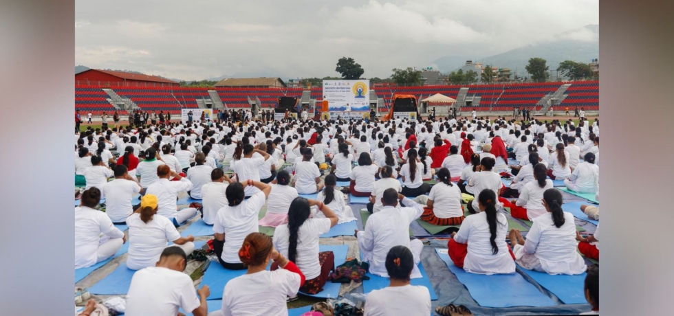 Celebration of the 10th International Day of Yoga in Pokhara, Nepal  (21 June 2024)